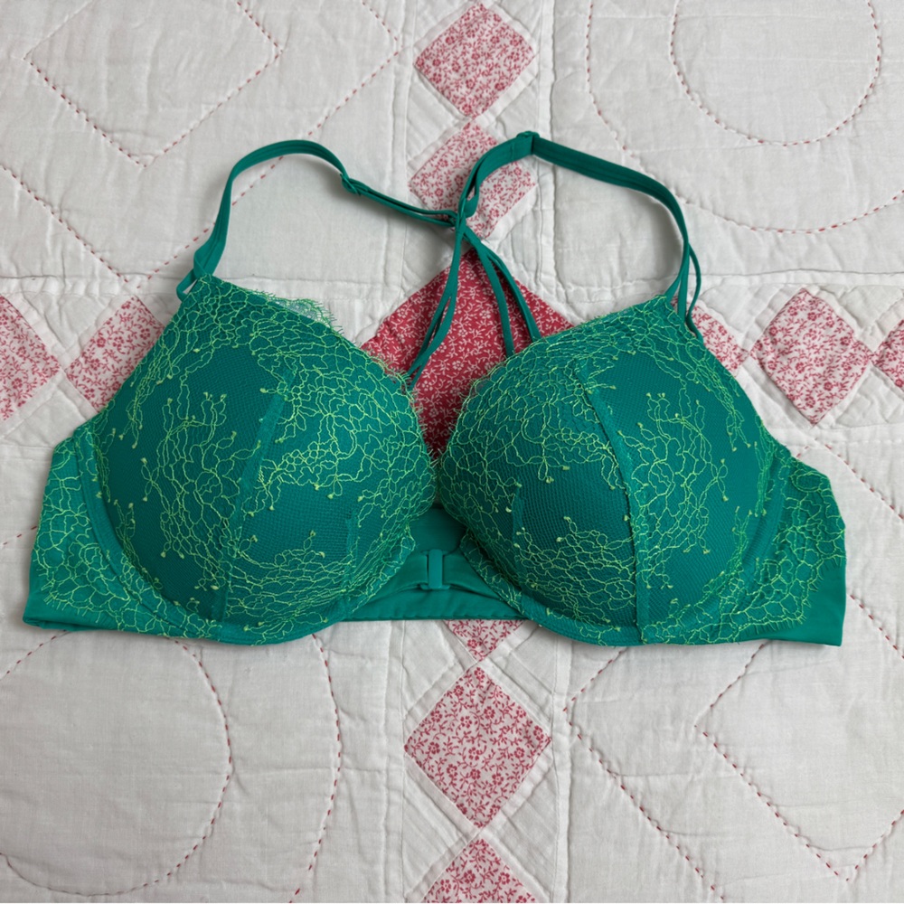 Victoria’s Secret Very Sexy Push Up Bra Size 36C Strappy Crisscross Back - Picture 11 of 12